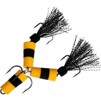 Приманка джиговая LUCKY JOHN FROG желтая/черная/желтая в блистере