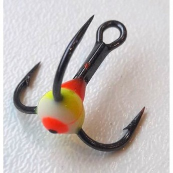 Крючок-тройник для приманок LUCKY JOHN с каплей цветной, №10, цвет 05
