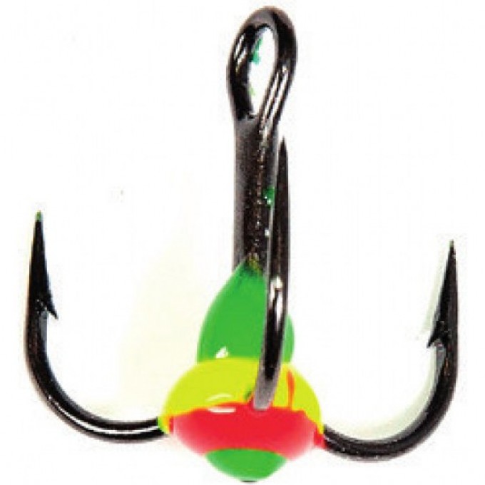 Крючок-тройник для приманок LUCKY JOHN с каплей цветной, №10, цвет 11 LJ99100-11
