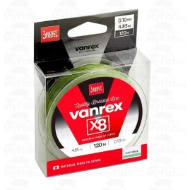 Леска плетёная LUCKY JOHN VANREX Х8 LIGHT GREEN 120 м - 0,15 мм Леска плетёная LUCKY JOHN VANREX Х8 LIGHT GREEN 120 м - 0,15 мм